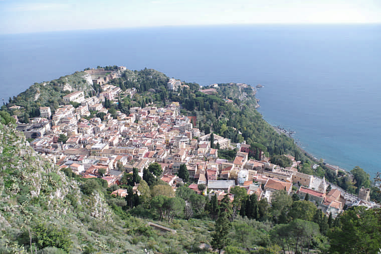 taormina veduta dall'alto foto taobook