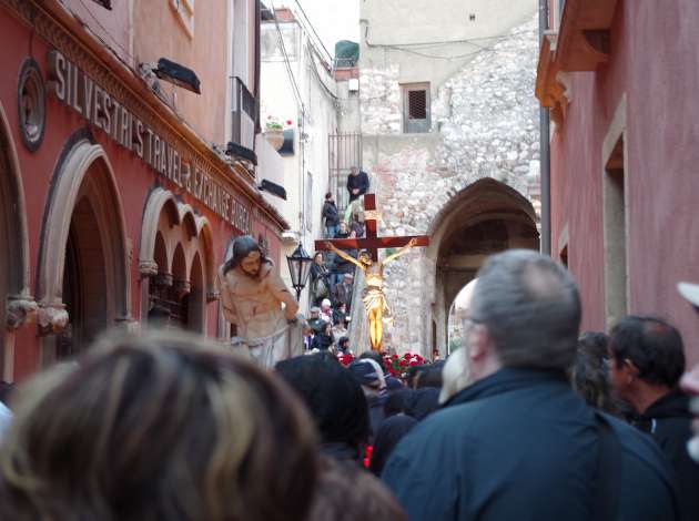 taormina via crucis zona torre dell'orologio