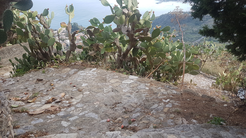 salita dei saraceni taormina