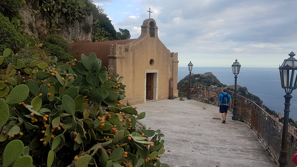 percorso escursionistico Taormina castelmola